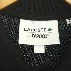 LACOSTE × アウェイク ニューヨーク AWAKE NY カラーブロック ポロシャツ 半袖 L 黒 青 赤 ブラック ブルー レッド