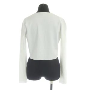 TOCCA 20AW【洗える!】SQUARE BOLERO ボレロ ニット カーディガン 長袖 M 白 ホワイト