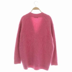 Drawer 21AW 12G カシミヤ ファー カーディガン ピンク