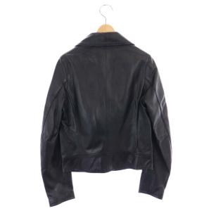 ESTNATION ライダースジャケット レザー 36 黒 ブラック