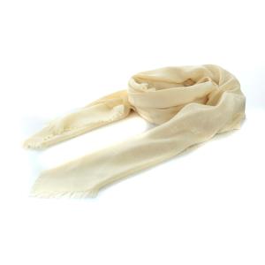 モノグラム ストール シルク ホワイト