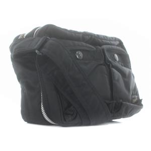 PORTER タンカー ナイロン ショルダーバッグ ロゴ ブラック