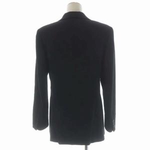 Aquascutum スーツ セットアップ テーラードジャケット 総裏地 1B スカート 膝丈 タイト ウール 9 11 黒 ブラック