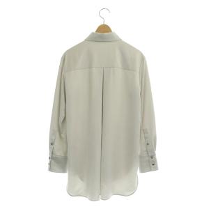 ADORE 22SS ADR ライトサテンシャツ ブラウス 長袖 38 アイボリー