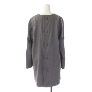 ADORE スーパー100ストレッチサキソニーラグランフレアーブラウス プルオーバー 長袖 38 グレー