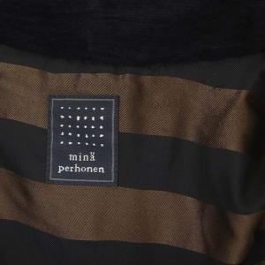 mina perhonen ma2146 tambourine ダウンベスト 刺繍 36 紺 茶