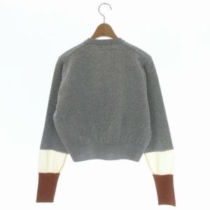 TOGA PULLA Lame knit pullover ラメニット セーター 長袖 プルオーバー クルーネック 36 シルバー ブロンズ ベージュ