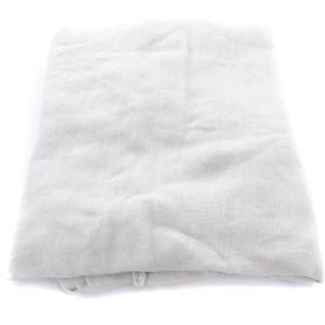 Faliero Sarti ストール シルク混 フリンジ ライトグレー