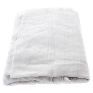 Faliero Sarti ストール シルク混 フリンジ ライトグレー