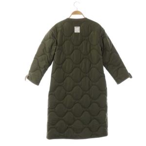 MADISONBLUE キルティングノーカラーコート 00 緑