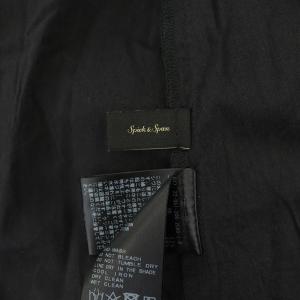 Spick&Span 22SS ノースリーブピンタックフリルブラウス プルオーバー 黒 ブラック