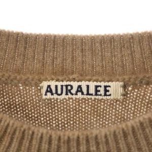 AURALEE A9AP04BC CASHMERE KNIT P/O 1 ライトブラウン