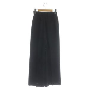 ANAYI 21SS ソフトダブルクロスストレートパンツ イージー 34 黒 ブラック