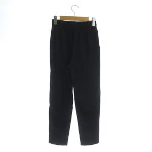ANAYI 21SS ギャバストレッチドロストパンツ テーパード イージー 34 ネイビー