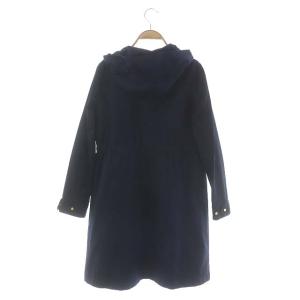 ANAYI ツイルモッズライナーツキ コート ミドル丈 ジップアップ 34 紺 ネイビー