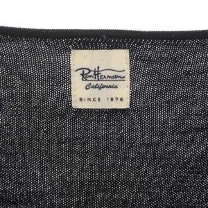 Ron Herman Herb Dye Wool V Neck Cardigan カーディガン ニット 長袖 Vネック ウール S 黒 ブラック