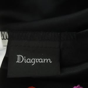 Diagram GRACE CONTINENTAL ドットギャザースカート ロング フレア チュール 刺繍 36 マルチカラー