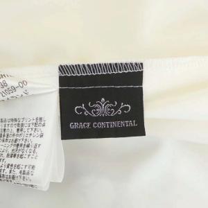 GRACE CONTINENTAL 20AW フラワープリントマーメードスカート ロング フレア シアー 総柄 刺繍 38 マルチカラー