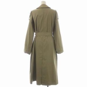 Deuxieme Classe トレンチコート リボンベルト付き カーキ