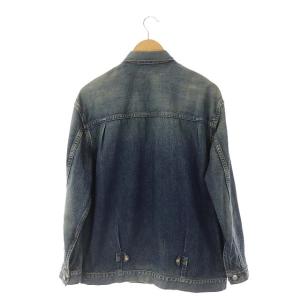 STAMMBAUM OVERSIZE DENIM JACKET ステンカラー ダメージ加工 S インディゴ