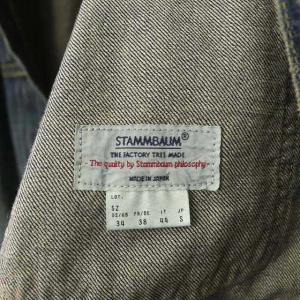 STAMMBAUM OVERSIZE DENIM JACKET ステンカラー ダメージ加工 S インディゴ