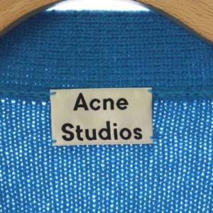 Acne Studios ウールVネックカーディガン ニット 長袖 前開き ブルー