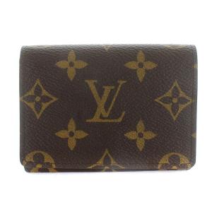 M63801 モノグラム アンヴェロップ カルトドゥヴィジット カードケース 茶