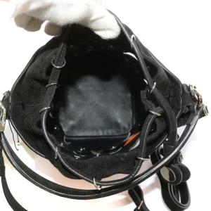 PIERRE HARDY MV04 PENNY バケットバッグ 2way 巾着 スエード 黒