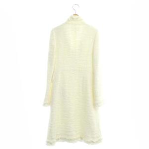 EPOCA ツイード ロングコート 中綿 ホワイト