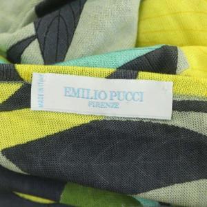 Emilio Pucci Vネック 七分袖 ニットカットソー 七分袖 総柄 ドロスト I40 マルチカラー