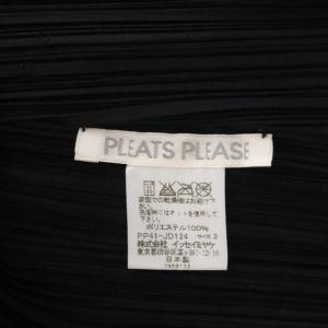 PLEATS PLEASE ISSEY MIYAKE ジップアップ プリーツジャケット 薄手 3 ブラック