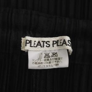 PLEATS PLEASE ISSEY MIYAKE タイトスカート プリーツ フロントファスナー ロング 4 ブラック