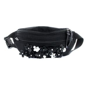 22SS ボディバッグ ナイロン コサージュ ブラック