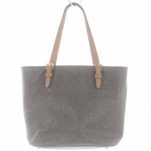 MICHAEL KORS トートバッグ ハンドバッグ ミディアムポケット ロゴ 茶色 ブラウン
