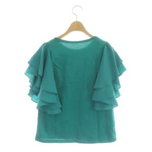 Diagram GRACE CONTINENTAL 22SS デシンフリル カットソー 半袖 切替 36 緑 グリーン