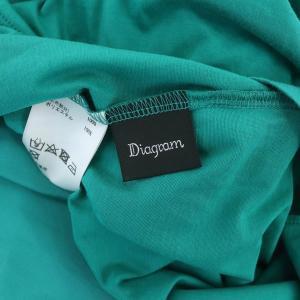 Diagram GRACE CONTINENTAL 22SS デシンフリル カットソー 半袖 切替 36 緑 グリーン