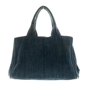 PRADA CANAPA トートバッグ デニム インディゴ