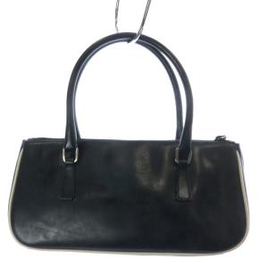 PRADA ハンドバッグ アクセサリーポーチ レザー 黒 ブラック