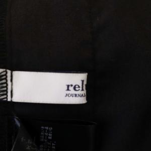 JOURNAL STANDARD relume 22SS コットンナイロン スカート ボリューム フレア ロング マキシ丈 ギャザー F 黒 ブラック