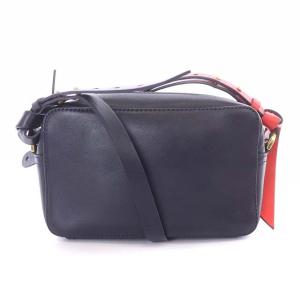 ANYA HINDMARCH ミニショルダーバッグ ネイビー