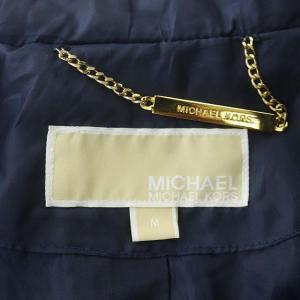MICHAEL Michael Kors ダウンジャケット ドロスト フード収納 M ネイビー