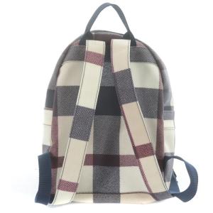 BLUE LABEL CRESTBRIDGE リュックサック チェック バッグ ロゴ アイボリー ネイビー