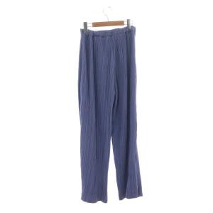 Ameri VINTAGE OTONA PLEAT PANTS ワイドパンツ プリーツ M 青 ブルー