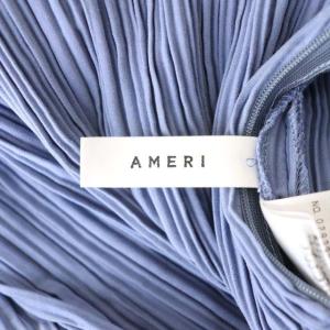 Ameri VINTAGE OTONA PLEAT PANTS ワイドパンツ プリーツ M 青 ブルー