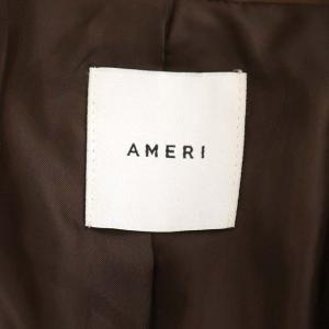 Ameri VINTAGE アメリ AMERI WAIST BELT TAILORED JACKET テーラードジャケット プリーツ シングル 茶 ブラウン