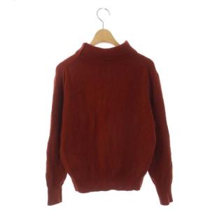MARGARET HOWELL ハイネックニット ウール セーター 長袖 プルオーバー 2 レッド