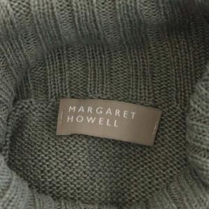 MARGARET HOWELL 21SS LINEN COTTON ニット ロールネック セーター 長袖 プルオーバー 2 ライトカーキ