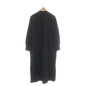 JOURNAL STANDARD 21AW タイプライターレイヤードシャツワンピース ロング 長袖 バンドカラー 黒 ブラック