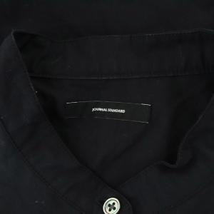 JOURNAL STANDARD 21AW タイプライターレイヤードシャツワンピース ロング 長袖 バンドカラー 黒 ブラック