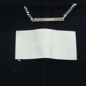 CELFORD リバーコート ロング ウール 38 ネイビー